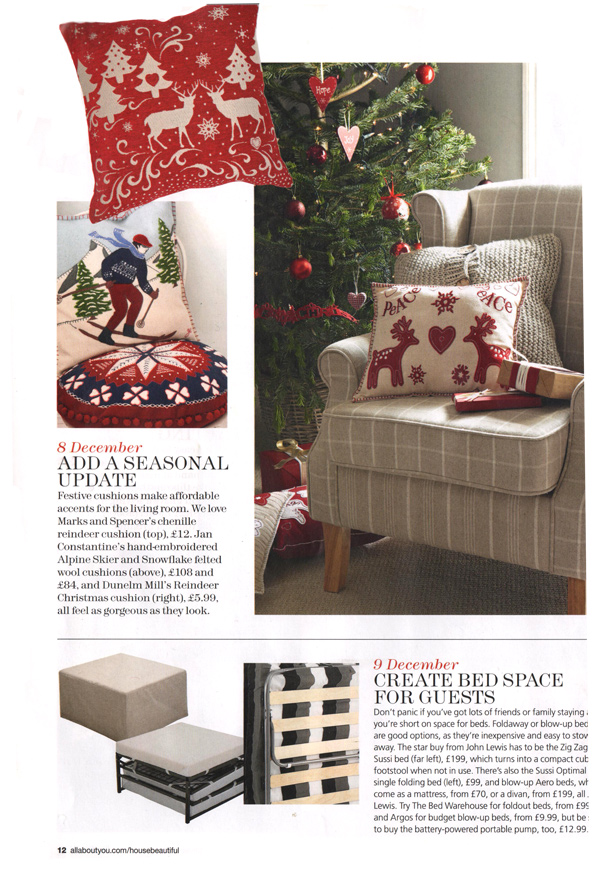 House Beautiful Christmas Ideas - December 2012